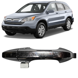 Macaneta Externa Traseira Esquerda CRV 2007 a 2011 Cromado