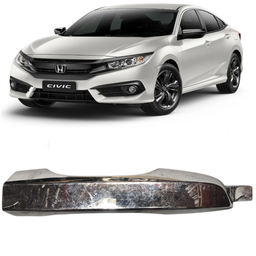 Macaneta Externa Porta Esq Civic G10 2017 a 2021 Cromado