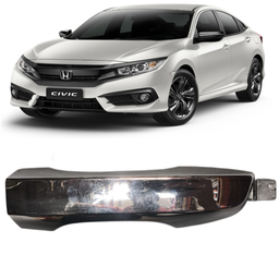 Macaneta Externa Porta Direita Civic G10 2017 a 2021 Cromado