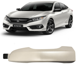 Macaneta Externa Porta Direita Civic G10 2017 a 2021 Branco
