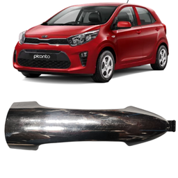 MACANETA EXTERNA PORTA ESQUERDA PICANTO 2012 A 2017 CROMADO