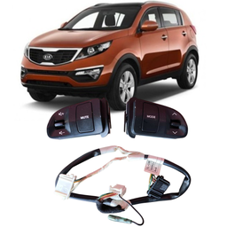 Kit Botao Controle Volante Sportage 2011 a 2016 C/ Chicote