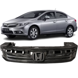 Grade Radiador Sem Friso Cromado Civic 2012 2013 2014 