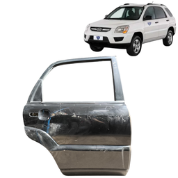 PORTA TRASEIRA DIREITA SPORTAGE 2006 A 2010 PRETO C/ DETALHE