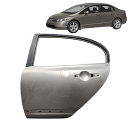 PORTA TRASEIRA ESQUERDA CIVIC 2007 A 2011 CINZA RECUPERADO
