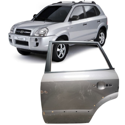 Porta Traseira Esquerda Tucson 2005 a 2017 Cinza C/ Detalhe