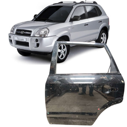 PORTA TRASEIRA ESQUERDA TUCSON 2005 2006 A 2016 2017 PRETO