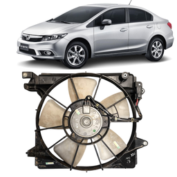 Defletor Radiador Com Ventoinha Civic 2012 a 2016 Direito