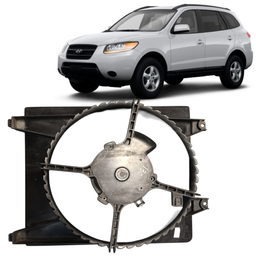 Defletor Radiador Santa Fe 2.7 V6 2006 2007 a 2011 Esquerdo