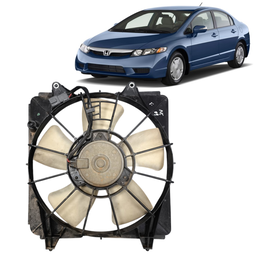 Defletor Radiador Com Ventoinha Civic 2007 a 2011 Direito