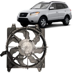 Defletor Radiador Com Ventoinha Santa Fe 2.7 06 a 11 Direito