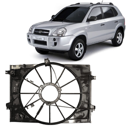 Defletor Radiador Tucson 2005 2006 a 2016 2017 C/ Detalhe 