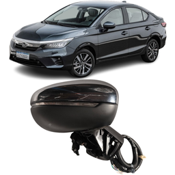 Retrovisor Direito City 2022 a 2024 Carcaca Camera Quebrada