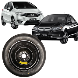 Roda Estepe Fino Honda T135/80D15 4 Furos