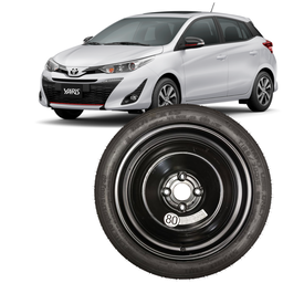 ESTEPE FINO TOYOTA T125/70D16 4 FUROS