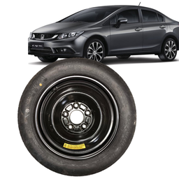 RODA ESTEPE FINO HONDA COM PNEU KENDA T135/80D15 5 FUROS