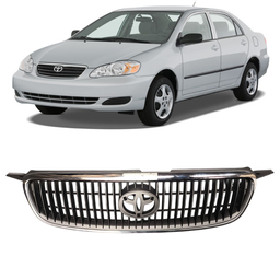 Grade Radiador Com Friso Cromado Corolla 2003 a 2008 Novo