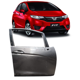 Porta Dianteira Direita Fit 2015 a 2021 Cinza C/ Detalhe