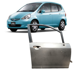 Porta Dianteira Direita Fit 2003 2004 2005 a 2007 2008 Cinza