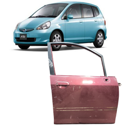 Porta Dianteira Direita Fit 2003 a 2008 Vinho C/ Detalhe