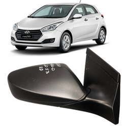 Retrovisor Direito HB20 2012 a 2019 Preto S/ Pisca Manual
