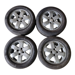 Jogo Roda Pneu 195/60 R15 Parati 1.6 Flex 2006 a 2009