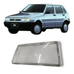Lente farol dianteiro direito Fiat uno 1991 1995