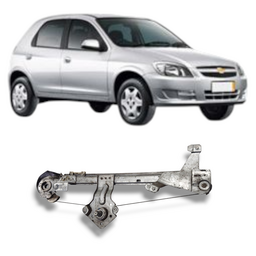 Máquina de Vidro Porta Traseira Esq Celta Prisma 00 a 13 Man