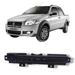 Botão alerta painel Fiat Strada 2013 2020 original