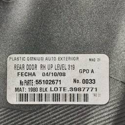 FRISO PORTA TRASEIRA DIREITA GM CAPTIVA 2008 A 2017 ORIGINAL