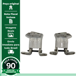 PAR DOBRADIÇA TRASEIRA DIREITA GM S10 2012 A 2022 ORIGINAL