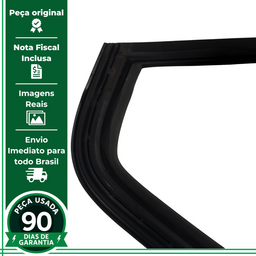 BORRACHA VIDRO FIXO TRASEIRA ESQUERDA GM PRISMA 2013 A 2019