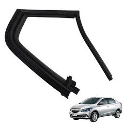 Borracha Vidro Fixo Traseira Esquerda Gm Prisma 2013 a 2019