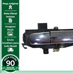 MAÇANETA PORTA TRASEIRA ESQUERDA FORD RANGER 2013 A 2025