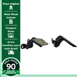 PAR DOBRADIÇA TRASEIRA DIREITA GM S10 2012 A 2022 ORIGINAL