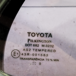 VIDRO FIXO PORTA TRASEIRA ESQUERDA TOYOTA SW4 2006 A 2015