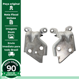 PAR DOBRADIÇA PORTA TRASEIRA DIREITA GM S10 2012 Á 2022