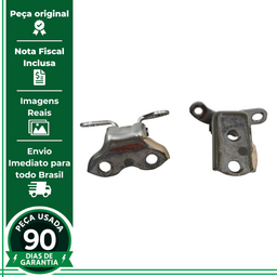 PAR DOBRADIÇA PORTA TRASEIRA ESQUERDA HILUX 2006 A 2015