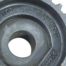 POLIA VIRABREQUIM VW GOL FOX UP POLO 1.0 3CC ORIGINAL