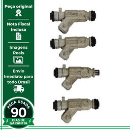 JOGO 4 BICO INJETOR RENAULT CLIO SANDERO LOGAN 1.0 16V FLEX