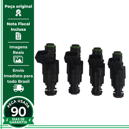 JOGO 4 BICO INJETOR VW GOL FOX POLO SAVEIRO 1.6 8V ORIGINAL 