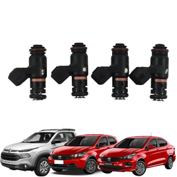 Jogo 4 Bico Injetor Toro Argo Cronos 1.8 Etorq 2016 A 2021