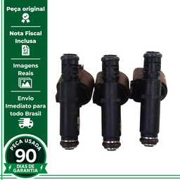 JOGO 3 BICO INJETOR CITROEN C3 208 1.2 12V FLEX 2016 A 2021
