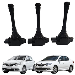 Jogo 3 Bobina Ignição Sandero Logan 1.0 12v 3cc 2017 A 2023