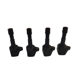 JOGO 4 BOBINA IGNIÇÃO HONDA FIT CITY 1.4 1.5 FLEX 2009/2014