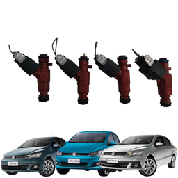 JOGO 4 BICO INJETOR VW GOL VOYAGE FOX  1.0 8V 2013 A 2020 