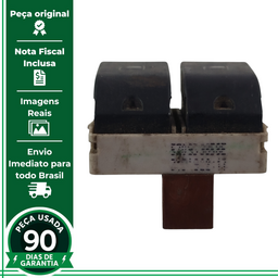 BOTÃO DUPLO VIDRO ELÉTRICO DIANTEIRO VW GOL FOX 2009 A 2023