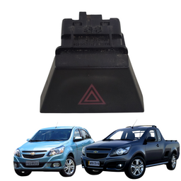 Botão Alerta Chevrolet Agile Montana 2011 Á 2021 Original