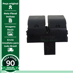 BOTÃO VIDRO DUPLO VW GOL FOX POLO SAVEIRO 2009 A 2023