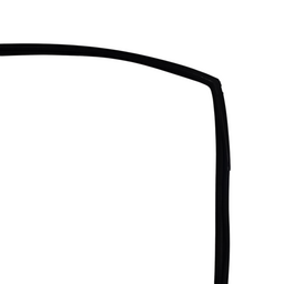 CANALETA PORTA DIANTEIRA DIREITA GM S10 2012 A 2022 ORIGINAL